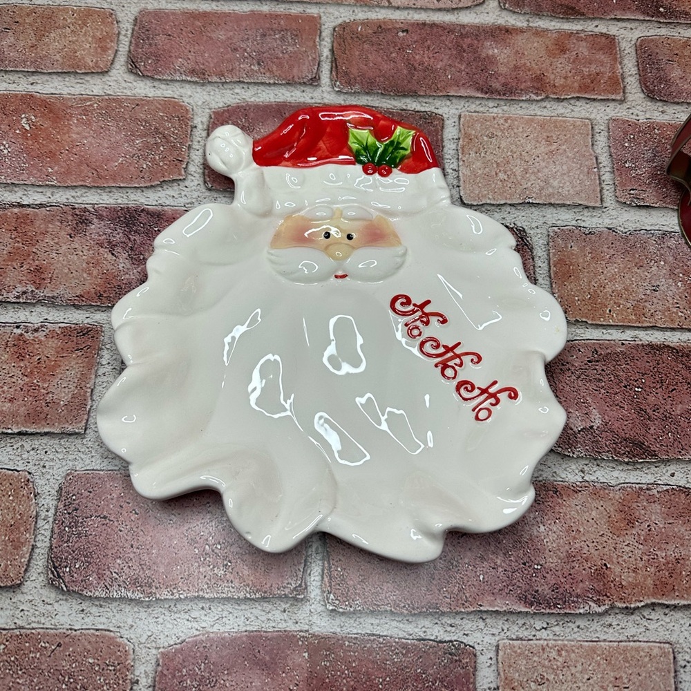 Santa Milk and Cookies Plate